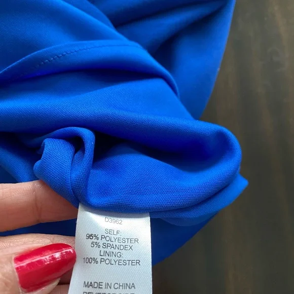 Alexia Admor Elegant Blue Cape Sleeve Dress Size XS - Picture 8 of 9